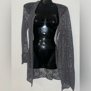 Grey Knit Coverup Cardigan